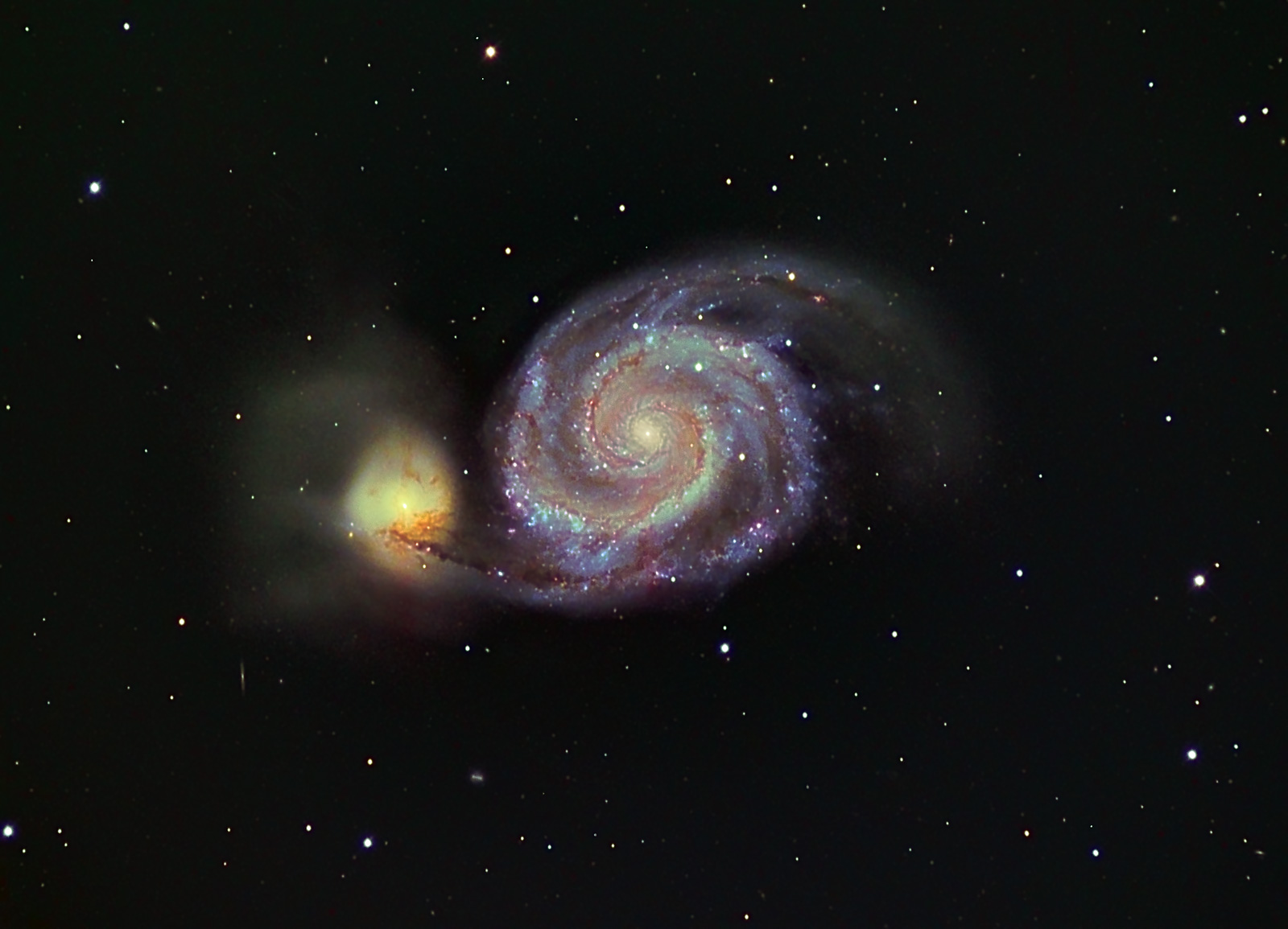 m51 whirlpool galaxy - galassia girasole