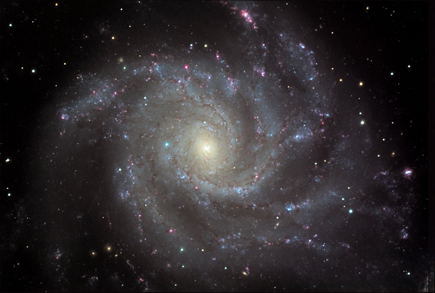 m101 pinwheel galaxy - galassia a pinwheele